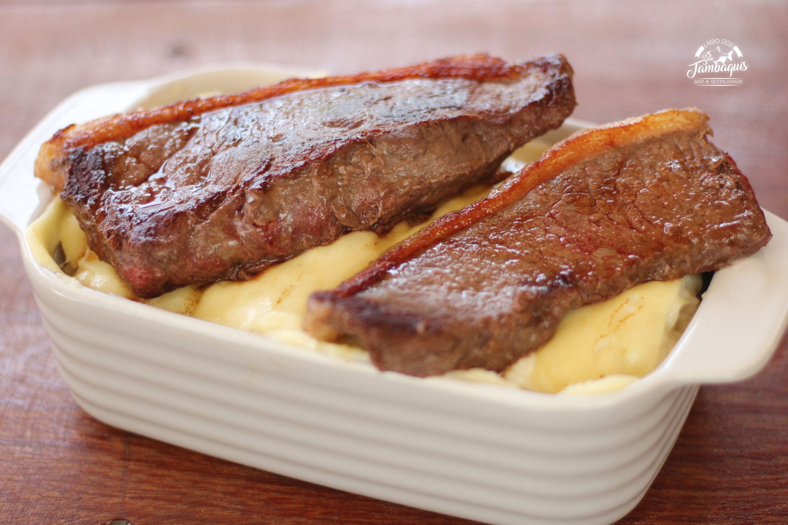 Picanha grelhada com purê