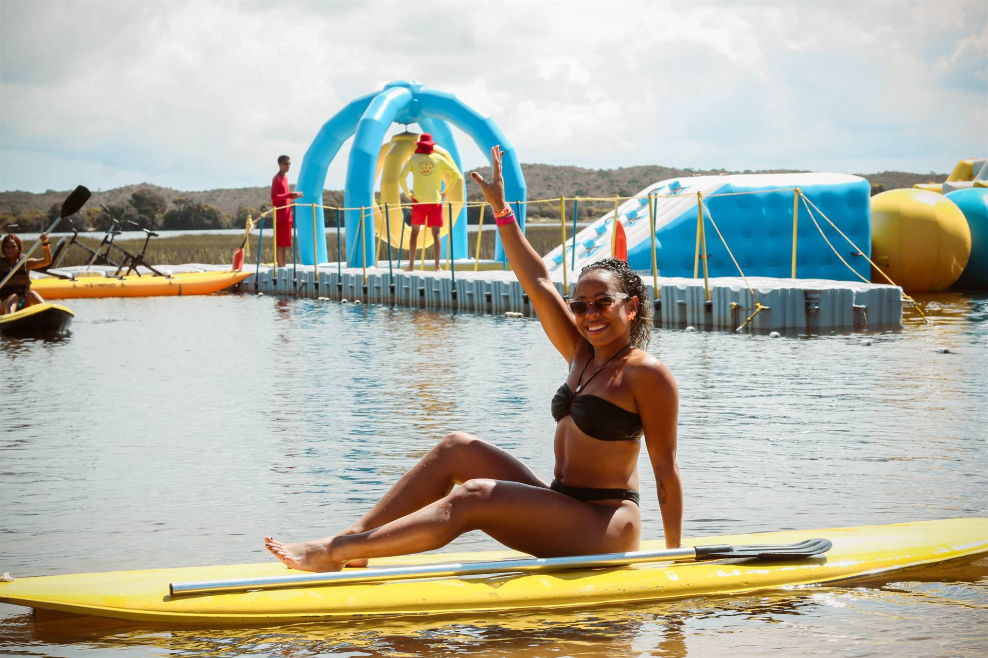 Stand up paddle no lago